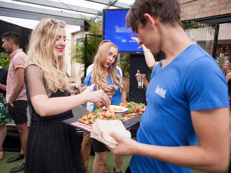 Finger food at TOBA 2017 Melbourne