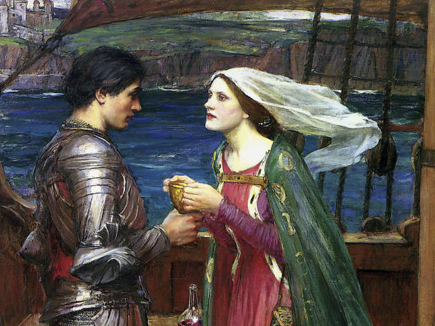 Tristão e isolda com a poção, John William Waterhouse Tristão e isolda com a poção, John William Waterhouse