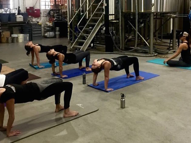 Downward Grog: Brewery Yoga is a thing you can do!