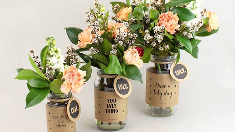 Floral gift bundles from Lvly, from $70