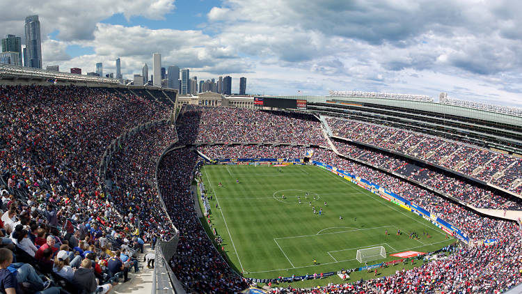 game at soldier field today