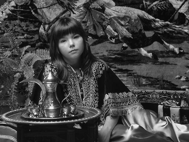 Björk Björk posando para la portada de su primer disco en 1977