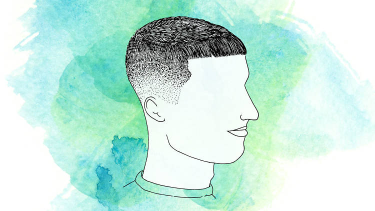 Bowl cut with shaved back