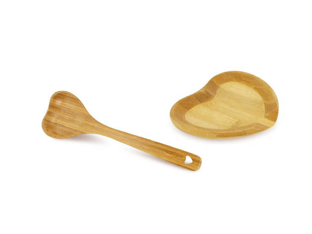 Heart-shaped wooden spoon Heart-shaped wooden spoon