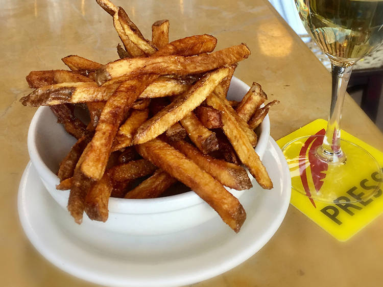 French fries at Cafe Presse in Seattle, WA