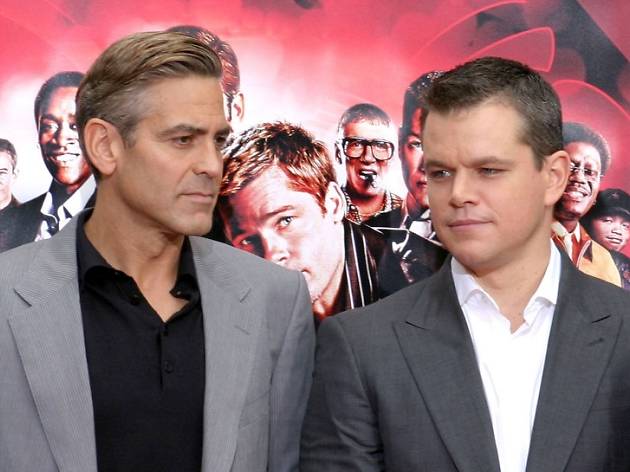 Clooney y Matt Damon Clooney y Matt Damon