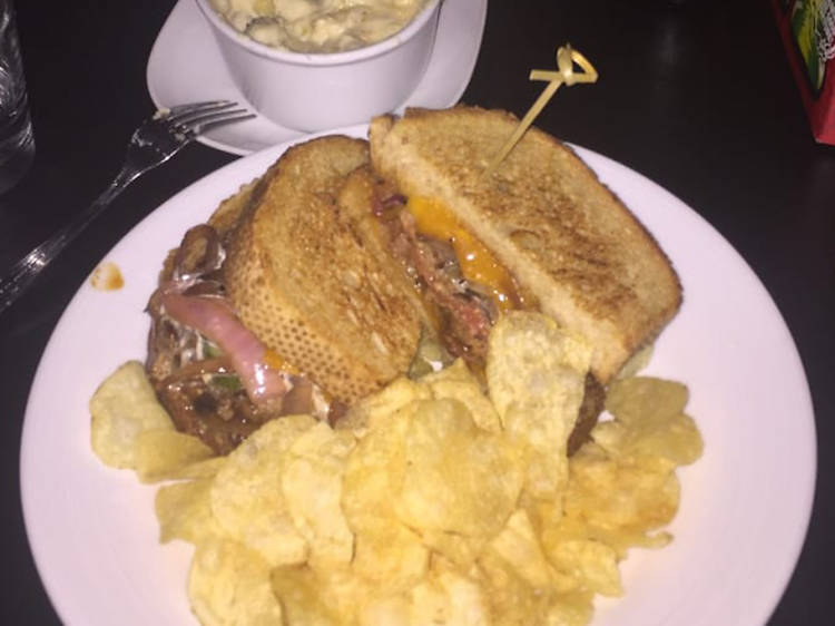 Patty melt burger at Crisp