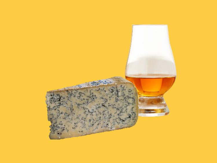 Blue cheese and whisky