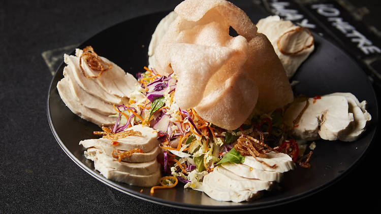 Poached chicken slaw by Jerry Mai