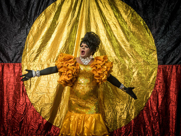 Koori Gras 2017 opening night at 107 Projects Redfern photo 01 feat Nana Miss Koori (c) Time Out Sydney photographer credit Anna Kucera Koori Gras 2017 opening night at 107 Projects Redfern photo 01 feat Nana Miss Koori (c) Time Out Sydney photographer credit Anna Kucera