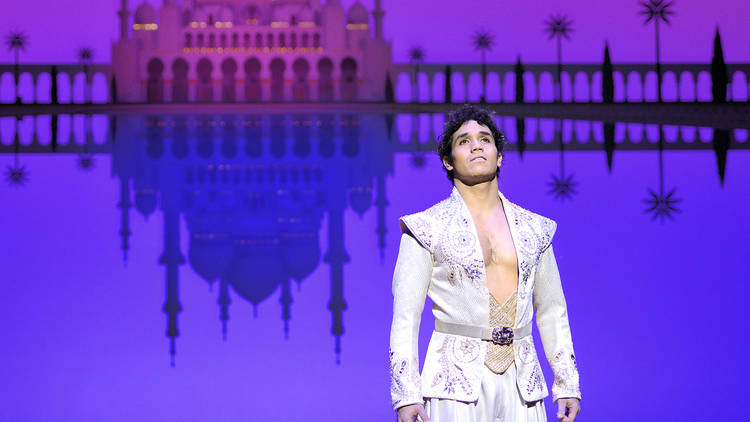 Adam Jacobs in the Broadway production of Disney's Aladdin