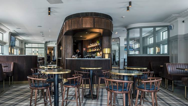 The interior of an upmarket pub