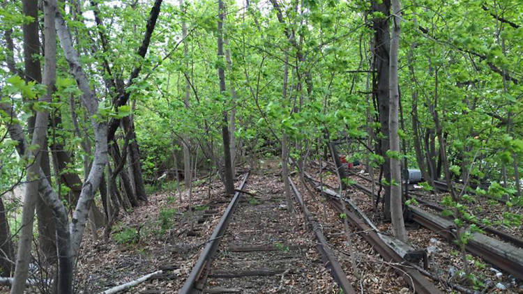 Take a behind-the-scenes tour of an abandoned rail line in Queens