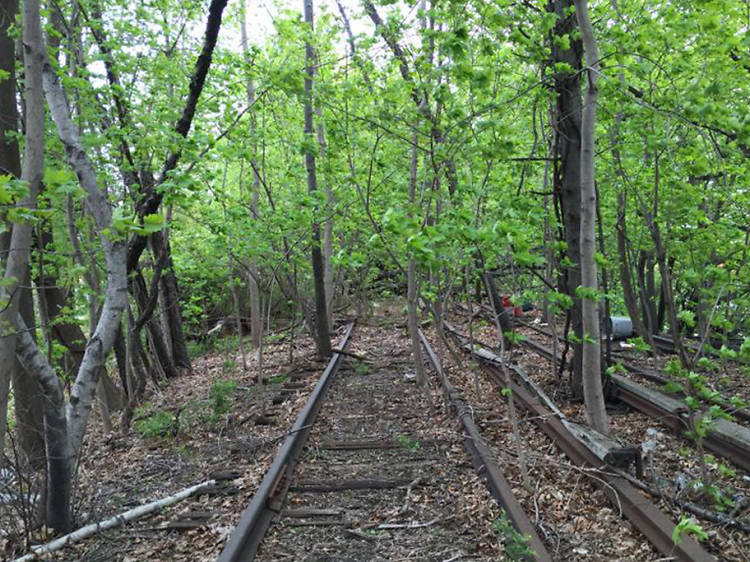 Take a behind-the-scenes tour of an abandoned rail line in Queens
