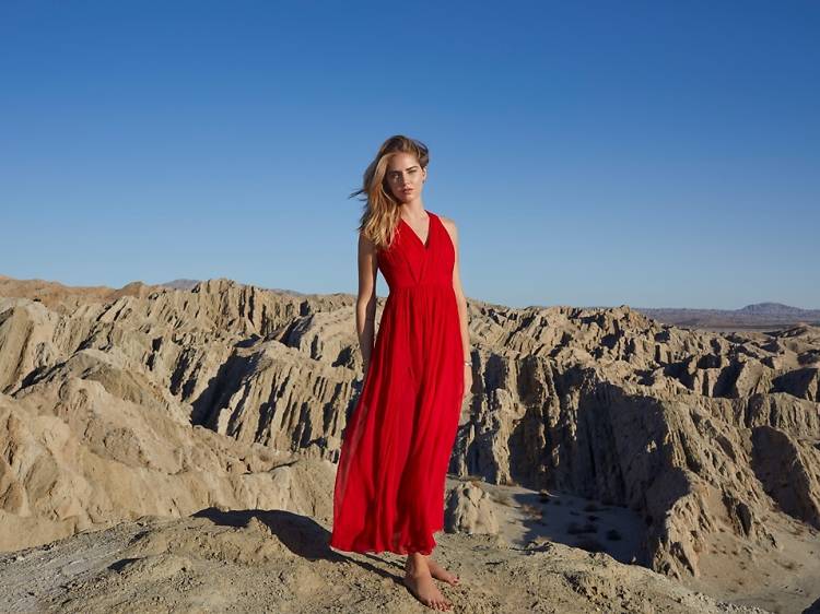 Chiara Ferragni in California’s Anza Borrego desert