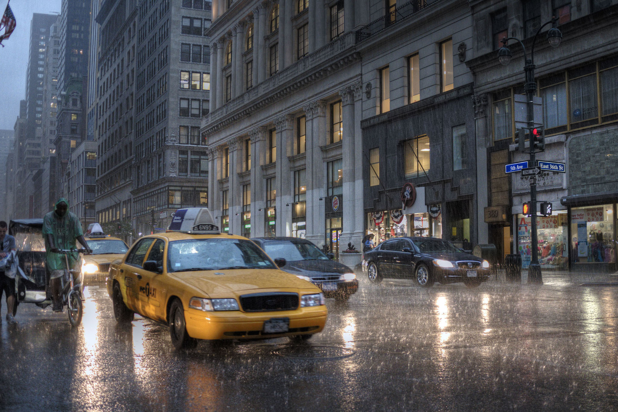 When will it stop raining in New York?