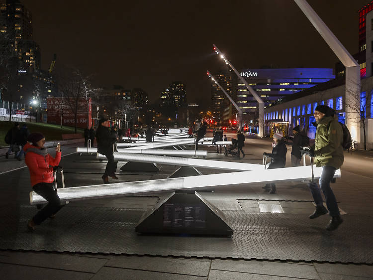 Get ready to ride on illuminated seesaws at Navy Pier