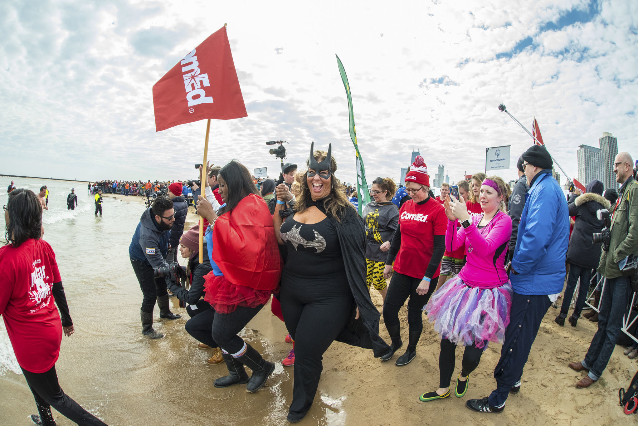 Thousands of Chicagoans took a chilly dip at the Chicago Polar Plunge