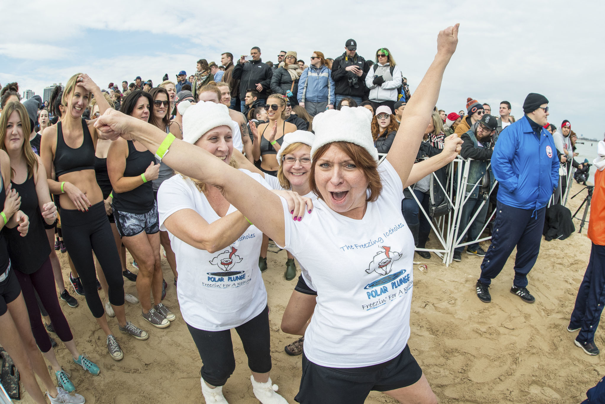 Thousands of Chicagoans took a chilly dip at the Chicago Polar Plunge