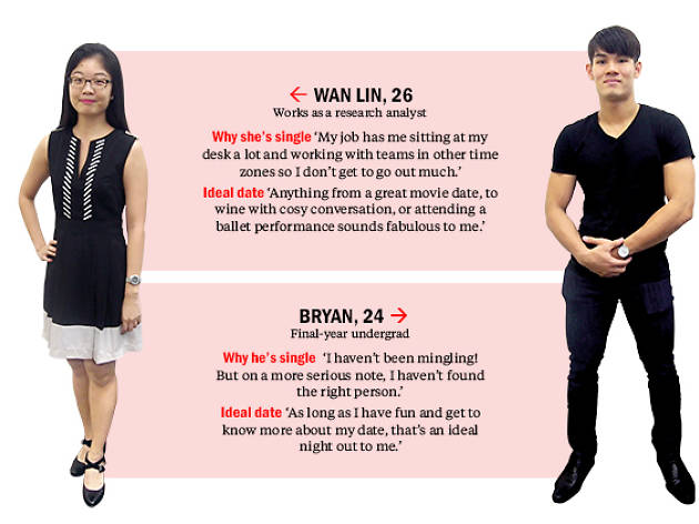 Find me a date: Bryan and Wan Lin Find me a date: Bryan and Wan Lin