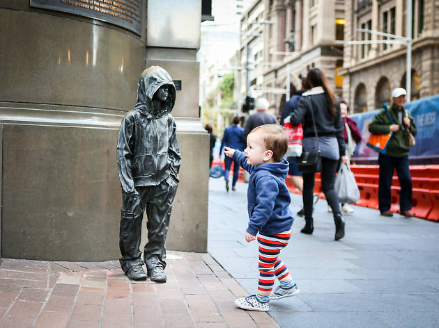 Youngsters Bronze sculpture of child