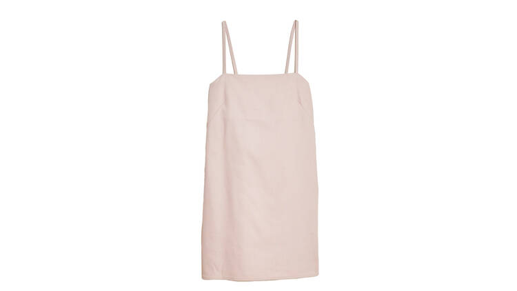 Joni short dress in pink twill