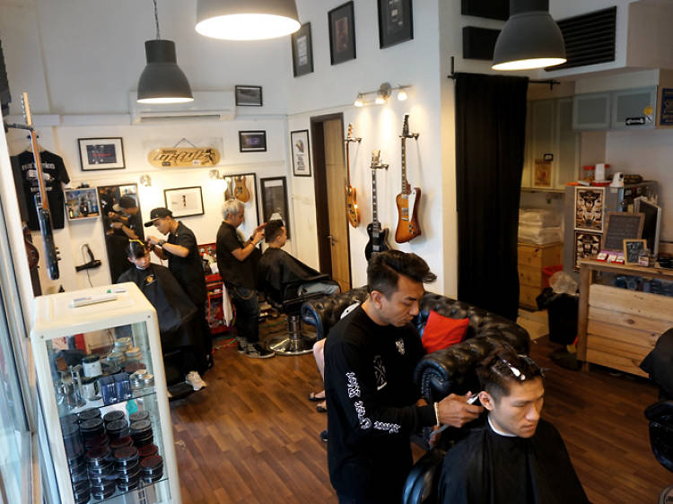 Go to the barber at The Golden Rule Barber Co