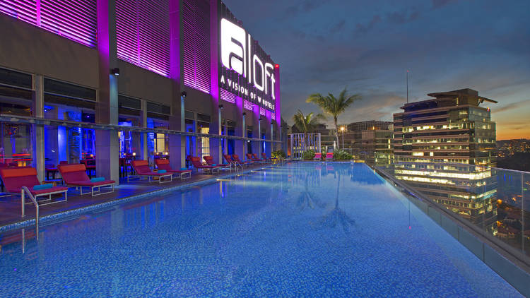 Aloft KL Sentral rooftop pool