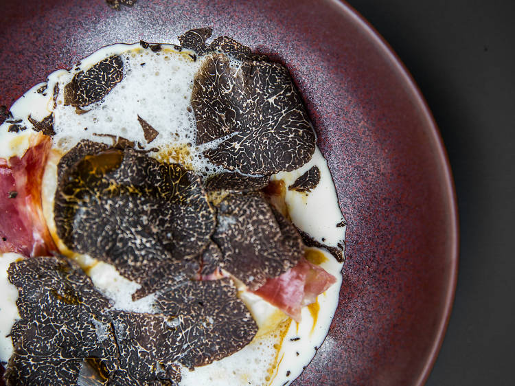 Kei: Gnocchi with black truffle and Iberico ham