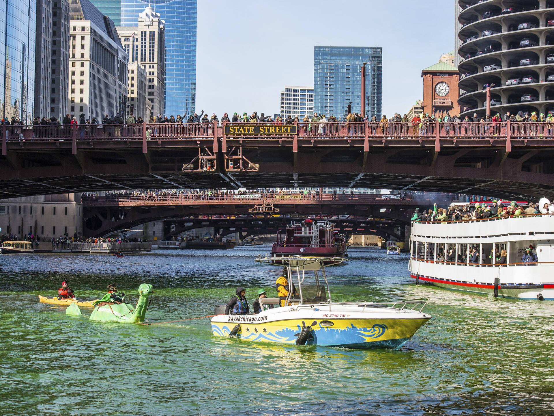 The best places to watch the Chicago River dyeing The Hajdu Group