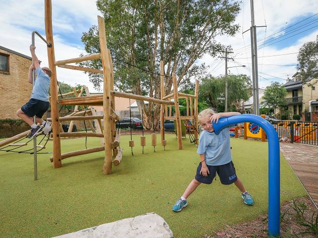 Renwick Street Playground Children playing at Renwick Street playground