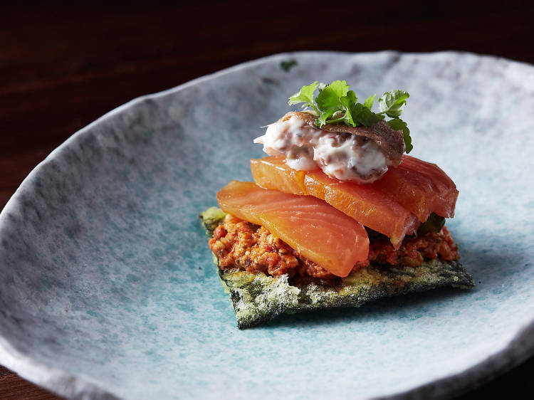 Cured salmon at Burma Lane 