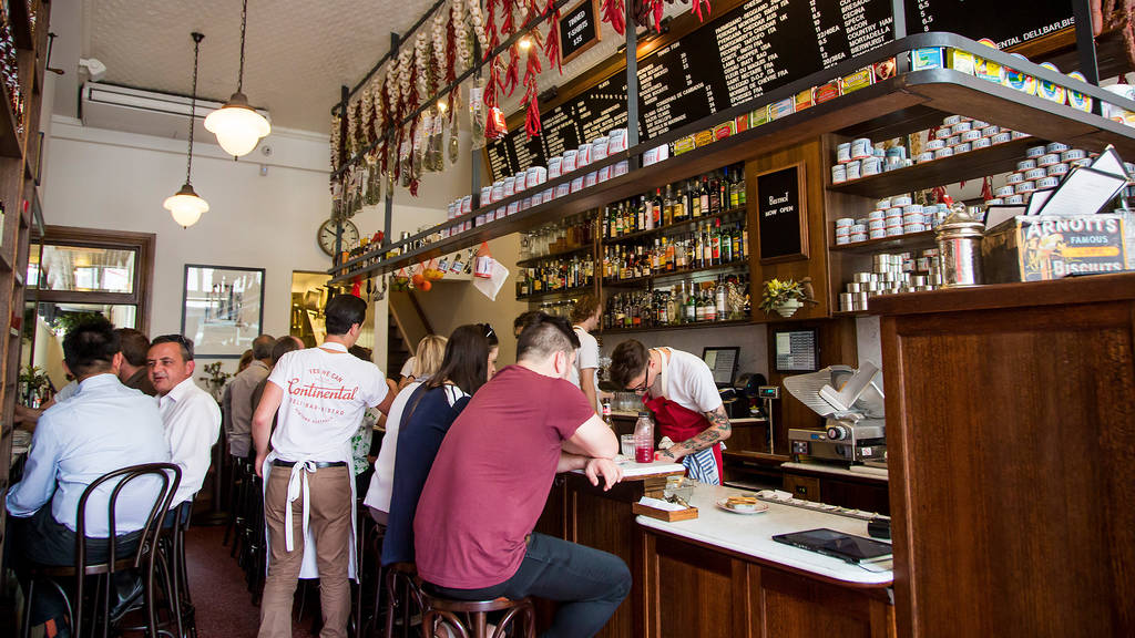 Continental Deli Bar Bistro Newtown Restaurants in Newtown, Sydney