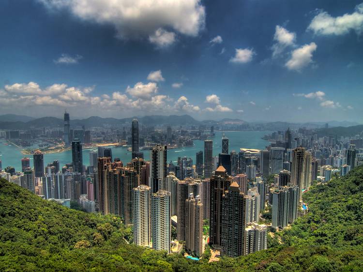 Take in the view from the Victoria Peak