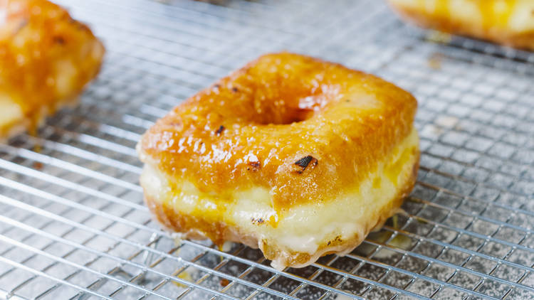 Crème Brûlée Doughnut at Astro Doughnuts & Fried Chicken