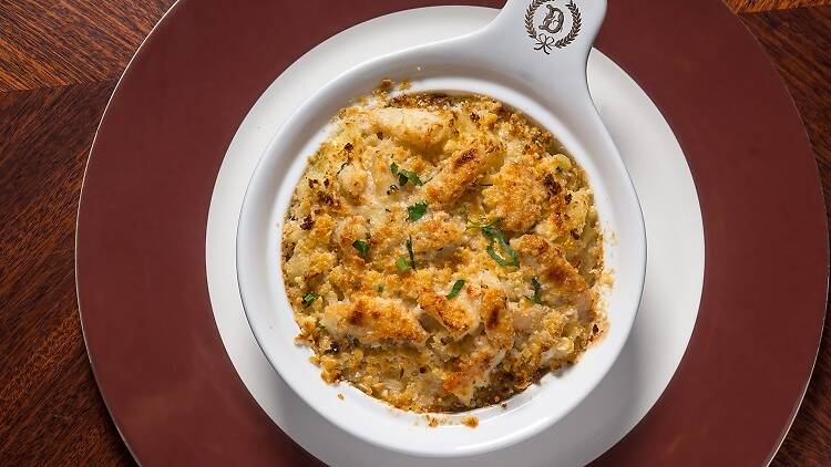 Alaskan King Crab Mac & Cheese at Delmonico’s