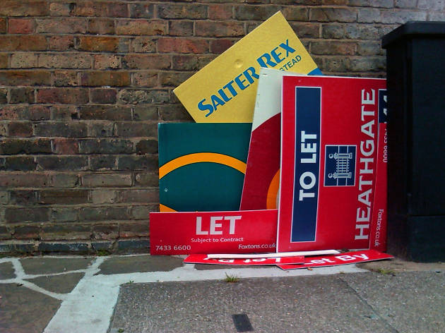London estate agent boards London estate agent boards