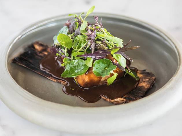 Wood smoked dish at Cirrus Wood smoked dish at Cirrus