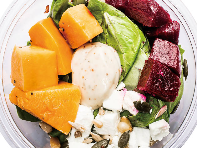 Pret beets, feta and pumpkin superbowl Pret beets, feta and pumpkin superbowl