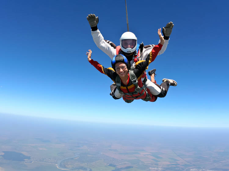 Cross skydiving off your bucket list