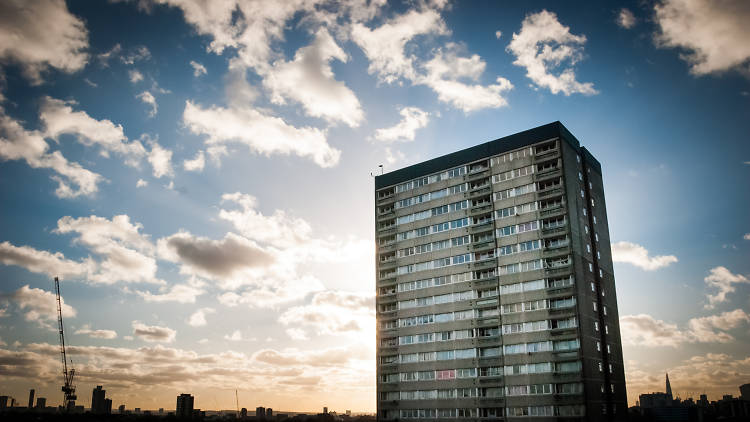 Seventies tower block, Bow, East London