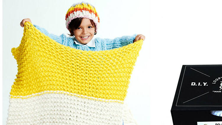 Little One's Blanket DIY kit from Loopy Mango, $124