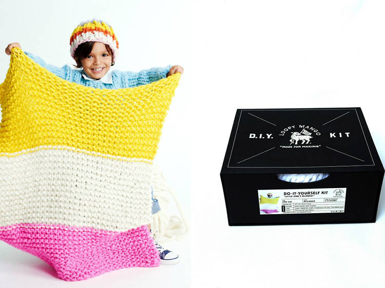 Little One's Blanket DIY kit from Loopy Mango, $124