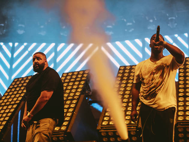 DJ Khaled brought out Rick Ross, Migos, 2 Chainz, A$AP Ferg, French Montana, Swae Lee and other surprises for his Sunday set at Coachella 2017 DJ Khaled and A$AP Ferg at Coachella Weekend 1