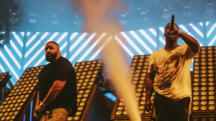 DJ Khaled and A$AP Ferg at Coachella Weekend 1