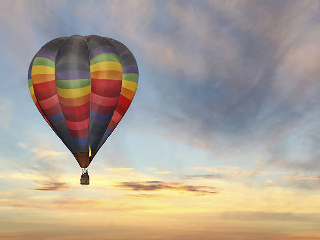 Orlando Hot Air Balloon hot air balloon in colorful sunrise sky