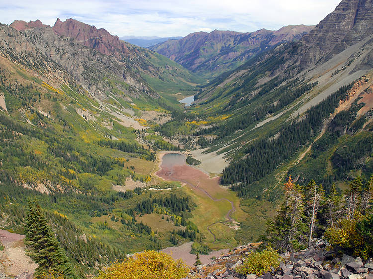 Airplane tour over the Rockies in Denver, Colorado