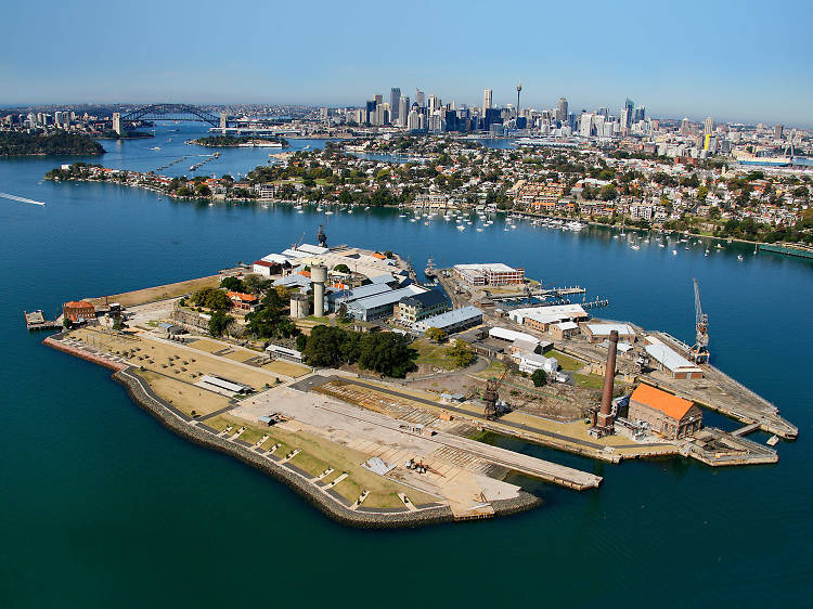 Take a ferry to Cockatoo Island