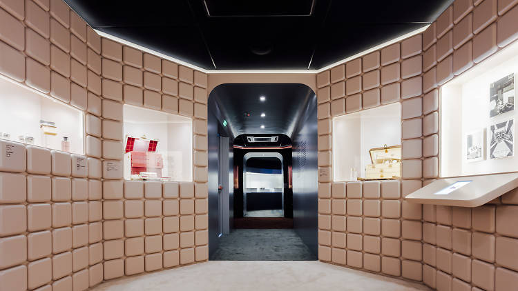 Louis Vuitton Time Capsule exhibition interior Louis Vuitton Time Capsule exhibition interior