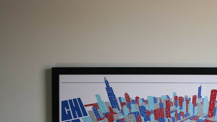 Joe Mills Chicago skyline prints